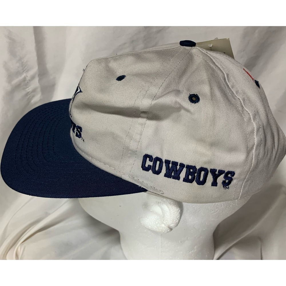 Dallas Cowboys Vintage 90's Logo 7 NFL Snapback Hat Cap NWT NOS Gray Competitor - Picture 7 of 13